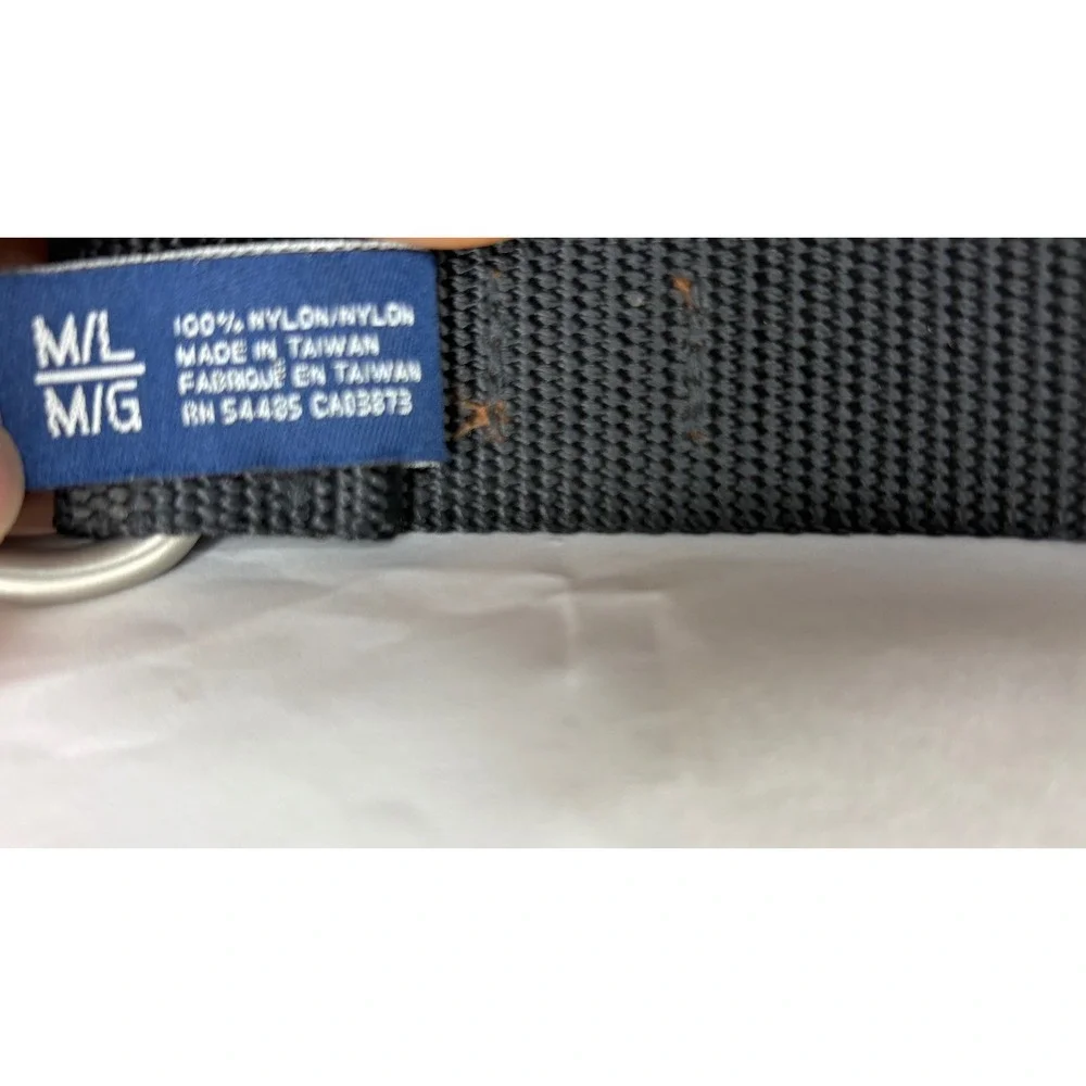 American Eagle Outfitters Mens D-Ring Web Belt Set Black Olive Green M/L M/M